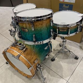 Pearl Masters Maple/Gum MMG 18” 14” 12” SD付 4点 Teal Natural Fade Tamo 【FT2024特注モデル】