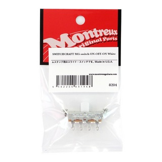 MontreuxSWITCHCRAFT MG switch ON-OFF-ON White No.8204 ムスタング用スライドスイッチ ギターパーツ