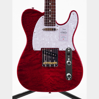 Fender 2024 Collection Made in Japan Hybrid II Telecaster Quilt (Red Beryl)