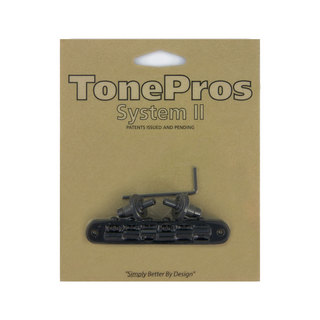 TONE PROS TP6-B Standard Tuneomatic Bridge ブラック ギター用ブリッジ