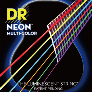 DRNMCA-11 NEON MULTI-COLOR Custom Light 011-050 アコースティックギター コーティング弦