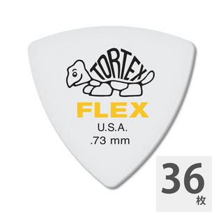 Jim Dunlop456 Tortex Flex Triangle 0.73mm ギターピック×36枚