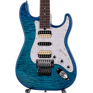 T's Guitars ST-22R Custom 5A Grade Quilt Top (Caribbean Blue)【SN/032506】【IKEBE Order Model】