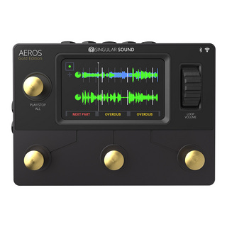 Singular Sound AEROS Gold Edition 【数量限定特価。送料無料!】【強力で革新的な機能が満載のルーパーペダル!】