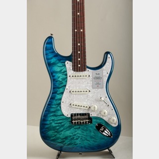 Fender Made in Japan Hybrid II 2024 Collection Stratocaster RW Quilt Aquamarine