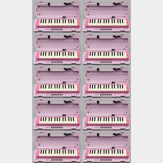 YAMAHA P-32E ピンク 鍵盤ハーモニカ ピアニカ 10台セット 唄口・ホース・ケース付
