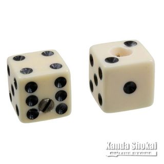 ALLPARTSPK-3250-028 Set of 2 Unmatched Dice Knobs, Cream [5118]