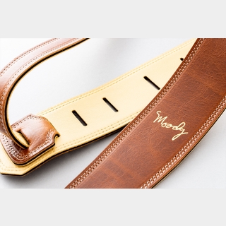 moody STRAPS Leather&Leather2.5"Standard LIGHT BR-CR《店頭未展示品/在庫一点限り》【即納可能!】