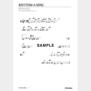 楽譜 Rhythm-A-Ning