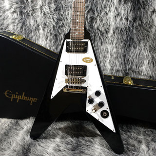 EpiphoneKirk Hammett 1979 Flying V Ebony