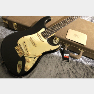 M.B.Guitars 62-S Slab Black Aged /Gold Hardware 【イギリス製】【ちょい太板目ネック】【250年前のローズ指板】