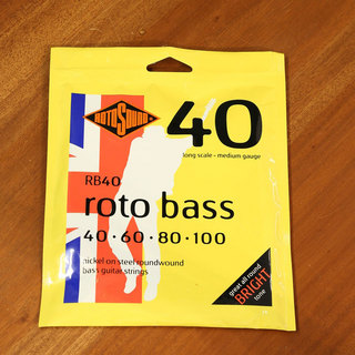 ROTOSOUND Roto Bass Medium Nickel on Steel Roundwound, RB40 (.040-.100)