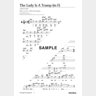 楽譜 The Lady Is A Tramp（in F）