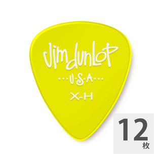 Jim Dunlop486R GELS EXTRA HEAVY YLW ギターピック×12枚