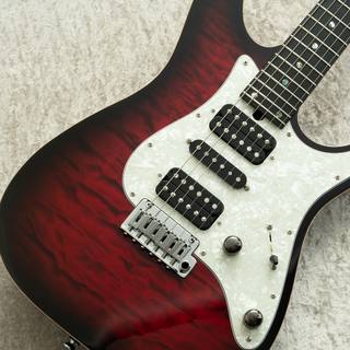 T's Guitars DST-Classic-Pro 24 Quilt -Crimson Burst-
