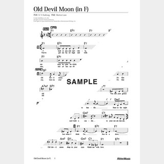 楽譜Old Devil Moon（in F／原曲キー）