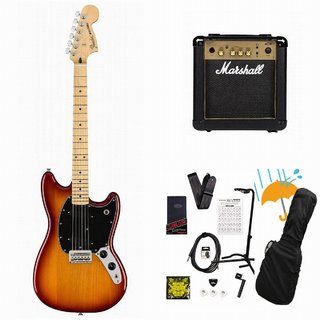 Fender Player Mustang Maple FB Sienna Sunburst フェンダー［新品特価品］ Marshall MG10アンプ付属エレキギター