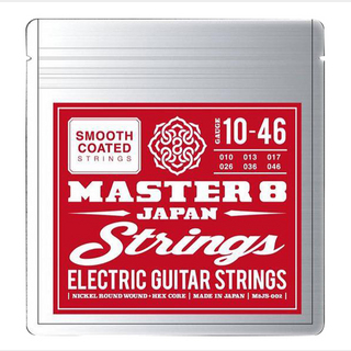 MASTER 8 JAPAN M8STRINGS-1046 エレキギター弦 Smooth Coated String 010-046