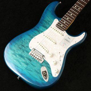 Fender 2024 Collection Made in Japan Hybrid II Stratocaster QMT Rosewood Fingerboard, Aquamarine  【御茶ノ