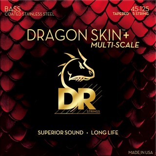 DR【6月中旬入荷予定、ご予約受付中】DRAGON SKIN＋Stainless for Bass DBSM5-45 【マルチスケール5弦用/4...