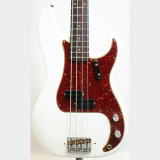 Fender Custom Shop 1963 Precision Bass Journeyman Relic Aged Olympic White