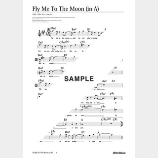 楽譜 Fly Me To The Moon（in A）