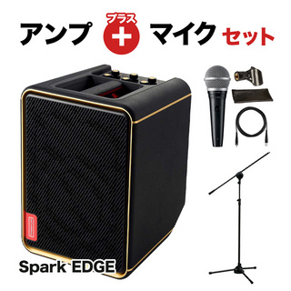 Positive Grid Spark EDGE マイクセット ギターアンプ ベース キーボード 対応 65W 小規模ライブにおすすめ 簡易PA