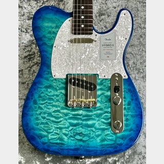 Fender ～2024Collection ～Made in Japan Hybrid II Telecaster QMT/Rosewood -Aquamarine- #JD24029514【3.25kg】