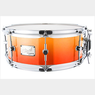 canopus Birch Snare Drum 5.5x14 Orange Fade LQ