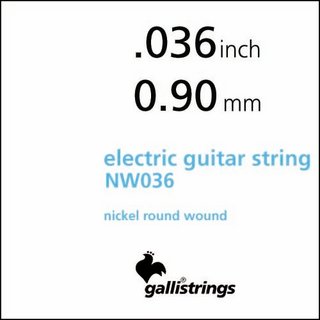 Galli Strings NW036 - Single String Nickel Round Wound For Electric Guitar .036【福岡パルコ店】