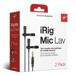 IK Multimedia iRig Mic Lav 2 Pack（マイク2本同梱）(お取り寄せ商品）