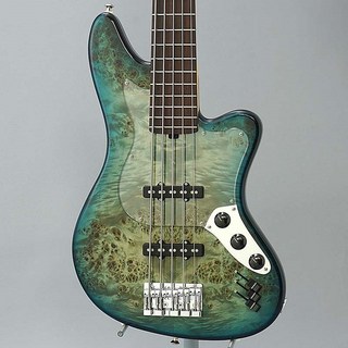 L.E.H. GuitarsThe Offset 5 (Cottonwood Burl Top / Peacock Blue Burst) 【特価】