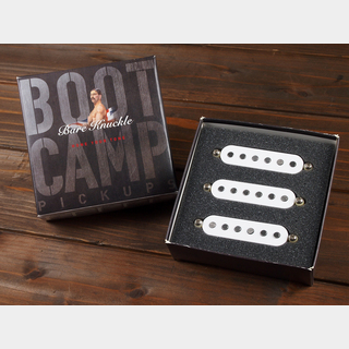 Bare Knuckle Pickups Boot Camp Series True Grit Strat Single Coil Set - White