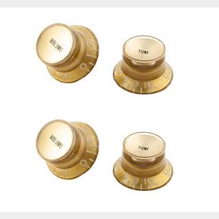 GibsonPRMK-030 Top Hat Style Knobs Gold Metal Gold【名古屋栄店】