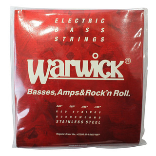 Warwick42200 M 4 045/105 RED stainless steel 4-string Set ベース弦