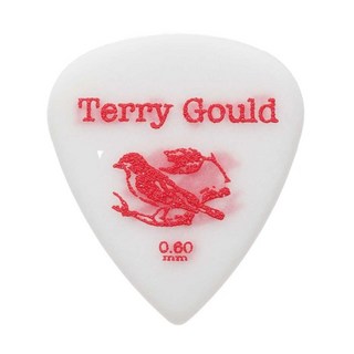 PICKBOY Terry Gould Sand Grip GUITAR PICK (WHITE/ティアドロップ) ×10枚セット (0.60mm)