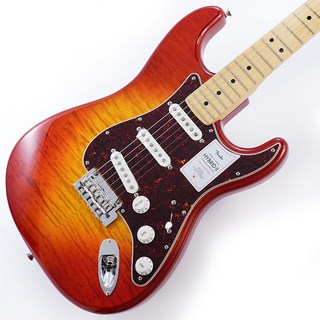 Fender2024 Collection Hybrid II Stratocaster FMT (Flame Sunset Orange Transparent/Maple)