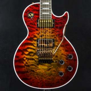 Gibson Custom Shop Les Paul Axcess Custom 3A Quilt Top Gloss Bengal Burst Floyd Rose