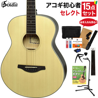 SoldinSFG-15 NAS アコースティックギター 教本・お手入れ用品付きセレクト15点セット