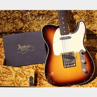 Iconic Guitars 【当店オーダーモデル】Tamarack Heavy Aged 3tone Sunburst【極杢フレイムネック】【3.47kg】