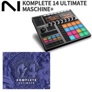 NATIVE INSTRUMENTSMASCHINE+(プラス) + KOMPLETE 14 ULTIMATE 期間限定セット MIDIコントローラー