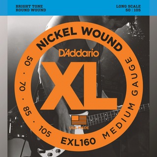 D'Addario EXL160 NICKEL WOUND [Long]【ベース弦】
