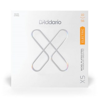 D'Addario XS Series Electric Guitar Strings (Regular Light 7-String/10-56) [XSE1056]