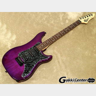 Vigier GuitarsExpert Classic Roc VEX6-CVCR3 Clear Purple/R/Pearl Black PG/Black HW