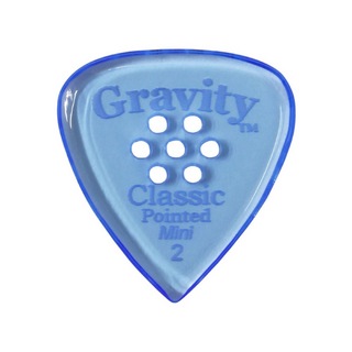 Gravity Guitar Picks Classic Pointed -Mini Multi-Hole- GCPM2PM 2.0mm Blue ギターピック