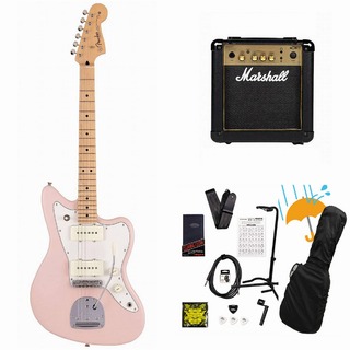 Fender Made in Japan Junior Collection Jazzmaster Maple FB Satin Shell Pink Marshall MG10アンプ付属エレキギ