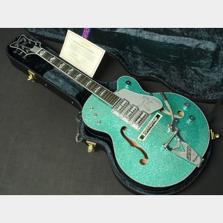 Gretsch G6136T Kenny Falcon II with String-Thru Bigsby Early Summer Green Sparkle