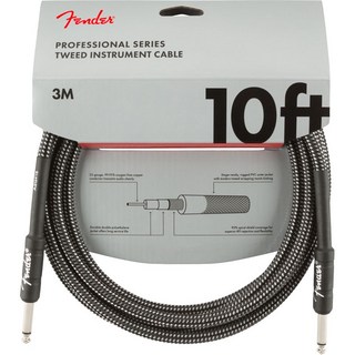 Fender PROFESSIONAL SERIES CABLE 10feet (GRAY TWEED)(#0990820062)