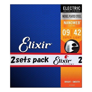 Elixir NANOWEB Super Light (.009 - .042) [12002]【2Pack】