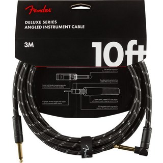 FenderDELUXE SERIES CABLE 10feet S/L (BLACK TWEED)(#0990820090)